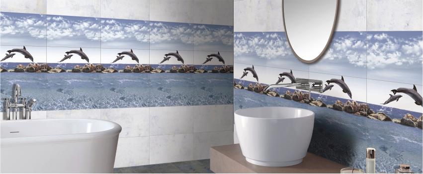 Bathroom Dolphin Wall Tiles
