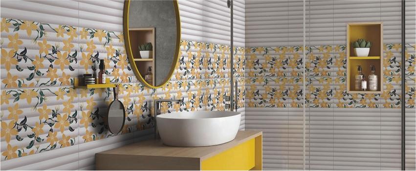 Bathroom Wall Highlighter Tiles