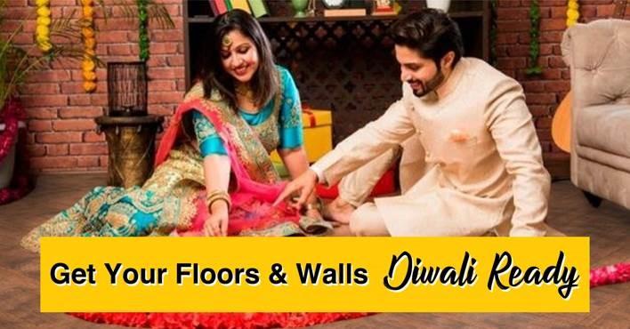 get the walls and floors in your home ready for Deepavali