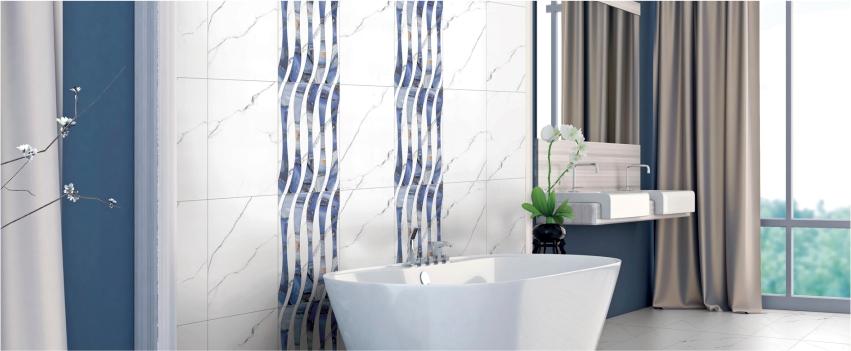 glossy bathroom wall tile